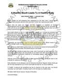 A Healthy Mouth Leads To A Healthy Body (1 Jan 2024-New Straits Times)