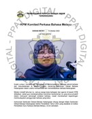 KPM Komited Perkasa Bahasa Melayu (12/10/2023 - Harian Metro)