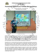 Pendidikan Digital Kunci Perkasa Bahasa Melayu (22/01/2024-Utusan Malaysia)
