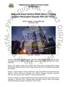 Malaysia Alami Defisit RM99 Bilion, Hutang ... (10/10/2023-Berita Harian)