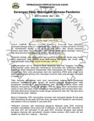 Serangan Siber Meningkat Semasa Pandemic (07/03/2023-Berita Harian)