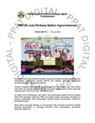 RM100 Juta Perkasa Sektor Agromakanan (24/07/2023 - Harian Metro)