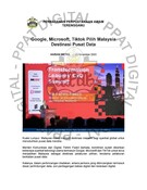 Google, Microsoft, Tiktok Pilih Malaysia Destinasi Pusat Data (22/11/2023 - Harian Metro)