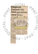Pengaruh Komunis Tak Boleh Pecahkan Umat Islam (26/2/1979 - Utusan Malaysia)