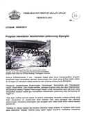 Program Kesedaran Keselamatan Pelancong Dipergiat (09/06/2013 - Utusan Malaysia)