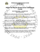 #HEALTH: Regular Breast Cancer Screenings Crucial (17 October 2023-New Straits Times)