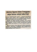Jabatan Agama Islam Terengganu Anjur Kursus Untuk Bakal Haji (15/6/1980 - Berita Harian)