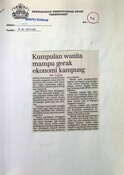 Kumpulan Wanita Mampu Gerak Ekonomi Kampung (03/06/2004 - Berita Harian)