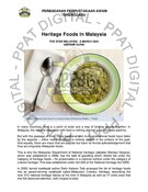 Heritage Foods In Malaysia (9 Mar 2024-The Star)