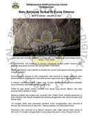 Batu Bersurat Tertua Di Dunia Ditemui (25/01/2023-Berita Harian)