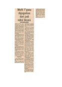 Mufti Terengganu Digugurkan Dari Jadi Saksi Bicara (11/2/1981 - Berita Harian)