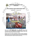 Permudahkan Syarat OKU Sertai TVET (06/09/2023 - Harian Metro)