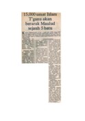 15,000 Umat Islam Terengganu Akan Berarak Maulud Sejauh 5 Batu (10/1/1980 - Utusan Malaysia)