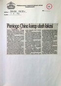 Peniaga China Kerap Ubah Lokasi (01/05/2004 - Harian Metro)