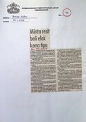 Minta Resit Beli Elak Kena Tipu (19/01/2005 - Harian Metro)