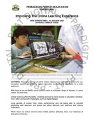 Improving The Online Learning Experience (16 Jan 2024-New Straits Times)