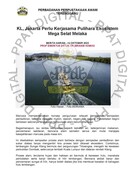 KL, Jakarta Perlu Kerjasama Pulihara Ekosistem Mega Selat Melaka (13/10/2023-Berita Harian)