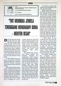 Artikel : "TMT Membuka Jendela Terengganu Menghadapi Dunia - Menteri Besar"