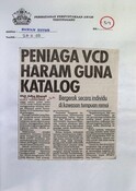 Peniaga VCD Haram Guna Katalog (28/11/2003 - Harian Metro)