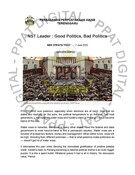 NST Leader, Good Politics, Bad Politics (07/06/2023 - New Straits Times)