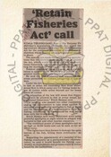 Retain Fisheries Act Call (8/8/1987-New Straits Times)