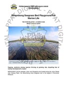 Merambong Seagrass Bed Playground For Marine Life (21 Mar 2024-The Star)