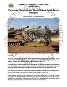 Peneroka Haram Israel Terus Rakus Jarah Bumi Palestin (05/02/2024-Sinar Harian)