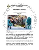 Kenali Batik Malaysia (10/09/2023 - Harian Metro)