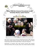 Pakar PBB Beri Amaran Pencabulan Israel Terhadap Wanita, Gadis Palestin (20/2/2024 - Berita Harian)
