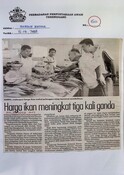 Harga Ikan Meningkat Tiga Kali Ganda (05/12/2003 - Harian Metro)