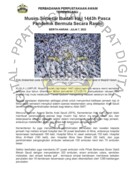 Musim Terbesar Ibadah Haji 1443h Pasca Pandemik Bermula Secara Rasmi (7/7/2022 - Berita Harian)