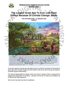 The Largest Great Ape To Ever Live Went Extinct Because Of Climate Change: Study (13 Jan 2024-The Star)