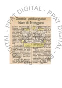 Seminar Pembangunan Islam Di Terengganu (23/11/1979 - Berita Harian)