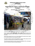 Respecting Our Elders, Challenges In Public Transport (24 Dec 2023- New Straits Times)