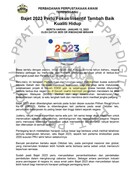Bajet 2023 Perlu Fokus Insentif Tambah Baik Kualiti Hidup (13/01/2023-Berita Harian)