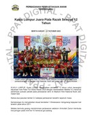 Kuala Lumpur Juara Piala Razak Selepas 12 Tahun (22/10/2023-Berita Harian)