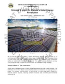 Shining A Light On Melakas Solar Energy Revolution (18/02/2024-New Straits Times)