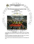 PM Officiates National Teachers Day Celebration (16/05/2023 - New Straits Times)