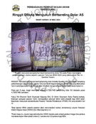 Ringgit Dibuka Mengukuh Berbanding Dolar AS (20/03/2024-Sinar Harian)