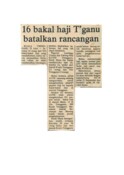 16 Bakal Haji Terengganu Batalkan Rancangan (25/7/1979 - Utusan Malaysia)