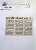 Kosmetik Palsu Di Lokasi Sulit (30/06/2003 - Harian Metro)