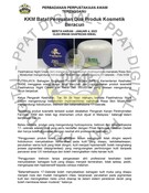 KKM Batal Penjualan Dua Produk Kosmetik Beracun (04/01/2023-Berita Harian)