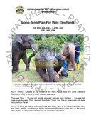 Long-Term Plan For Wild Elephants (3 April 2024-The Star)