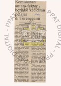 Kemiskinan Antara Faktor Berlaku Keciciran Pelajar Di Terengganu (19/4/1989-Utusan Malaysia)
