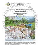 Lorry Driver Held For Illegally Dumping Construction Debris (28 April 2024-The Star)