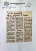Rebut Peluang Eksport Produk Halal (14/07/2005 - Utusan Malaysia)
