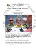 Kedah Sasar Kutip RM1 Bilion Hasil Setahun (8/1/2024 - Berita Harian)
