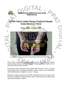 KPDN Tahan Lelaki Warga Thailand Disyaki Cuba Seludup Petrol (18/2/2024 - Berita Harian)