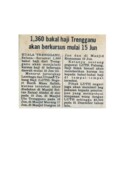 1,360 Bakal Haji Terengganu Akan Berkursus Mulai 15 Jun (11/6/1980 - Berita Harian)