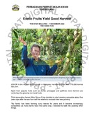 Exotic Fruits Yield Good Harvest (7 Dec 2023-The Star Malaysia)